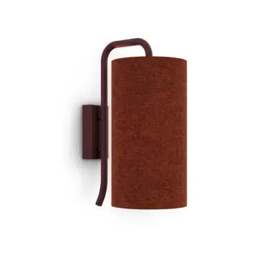 Pensile vägglampa S dark red E27