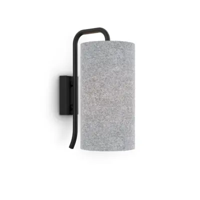 Pensile vägglampa S svartstruktur E27