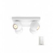 Philips Hue - Buckram Plafond Plate/Spiral White Amb. White Philips Hue