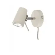 PILOT vägglampa, vit 14cm