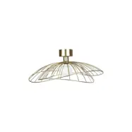 Plafond / Vägglampa Ray Borstad Mässing