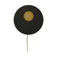 PLANET vägglampa, svart/guld