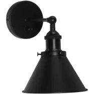 PR Home Anton vägglampa Svart 18cm, dimbar