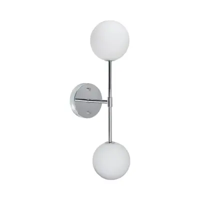 PR Home Sigma D vägglampa Krom Opal, 49cm