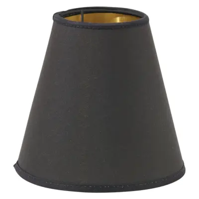 PR Home Toppringskärm E14 Svart/Guld 14cm