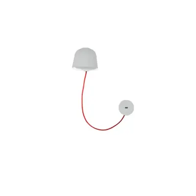 Prandina - Novia W1 Vägglampa USB Matt White