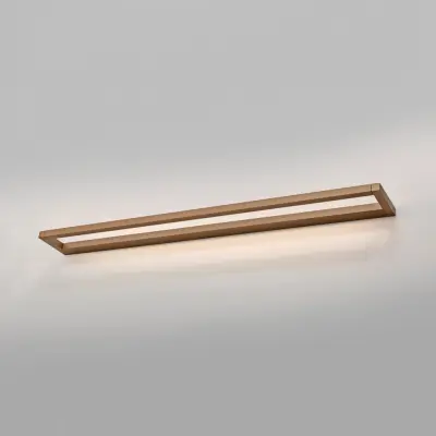 Puro LED-vägglampa, brons, bredd 100 cm, aluminium, dimmer – PURE - Vardagsrum - Modern - Vinklad
