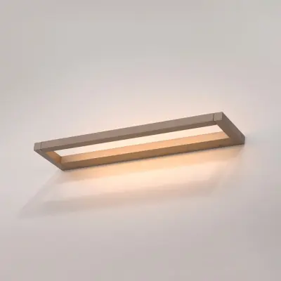 Puro LED-vägglampa, brons, bredd 50 cm, aluminium, dimmer – PURE - Vardagsrum - Modern - Vinklad