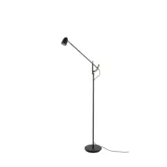 Radiell golvlampa LED, svartstruktur 135cm