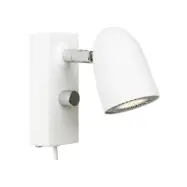 Radiell vägglampa LED, vitstruktur 14cm