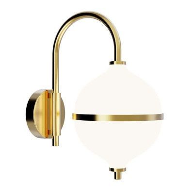 Rebello Decor - Eternal Moonlight Vägglampa Small Ø15 Brass/Opal