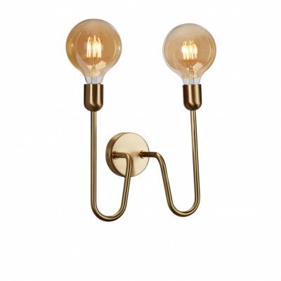 Regal Duo vägglampett mässing E27