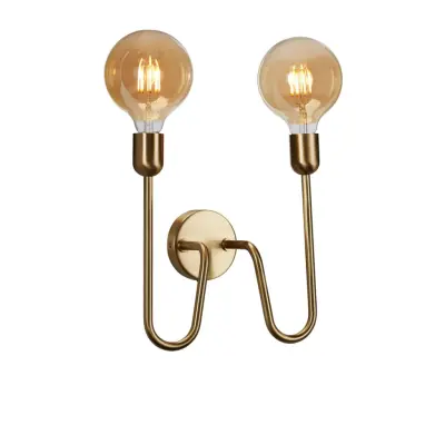 Regal Duo vägglampett mässing E27