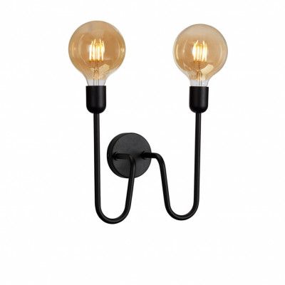 Regal Duo vägglampett svartstuktur E27