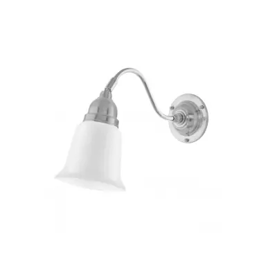 Runeberg Vägglampa, förnicklad mässing