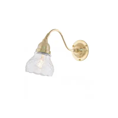 Runeberg Vägglampa, mässing