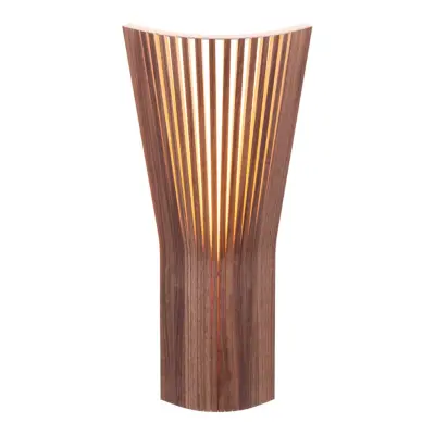 Secto Small Corner vägglampa, Valnöt