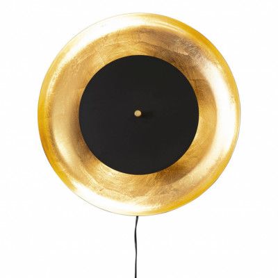 Shelby vägglampa Matt svart/guld 50cm