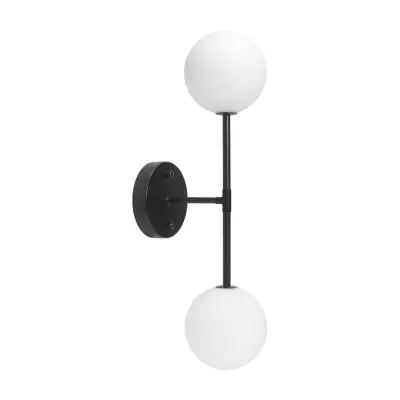 Sigma D vägglampa, Svart/Opal 49cm