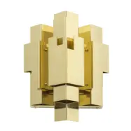 Skyline Vägglampa Fast montage, Mässing