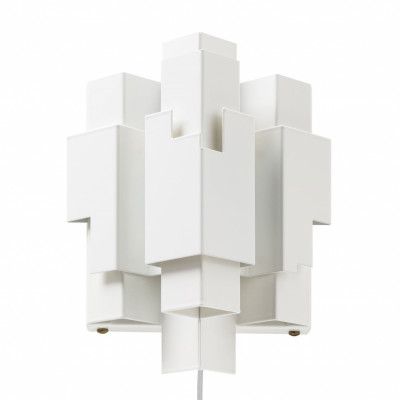 Skyline Vägglampa m. kabel, Vit