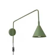 LYS vägglampa, olivgrön, Ø 14 cm metallkontakt E14 - SOLLUX SOLLUX LIGHTING - Vardagsrum - Skandinavisk - Med en ljuskälla