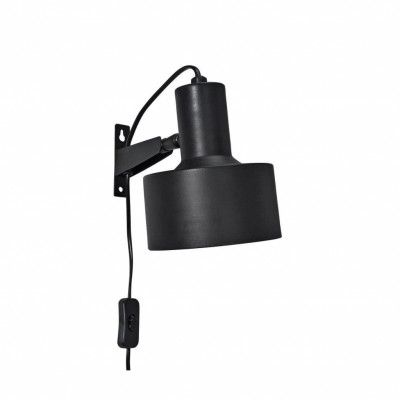 Solo vägglampa, Matt svart 23cm