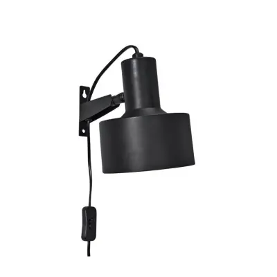 Solo vägglampa, Matt svart 23cm
