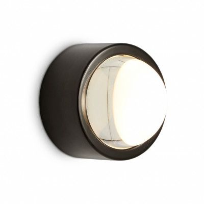 Spot Surface Round vägglampa, svart