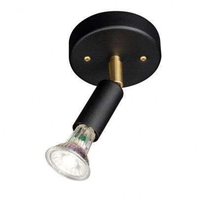 Star 1 vägglampa, Svart struktur (med kopplingshus)