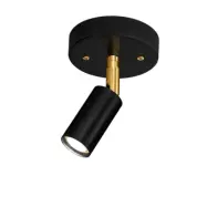 Starlight 1 Tak-/vägg m. hus Fast montage Svart