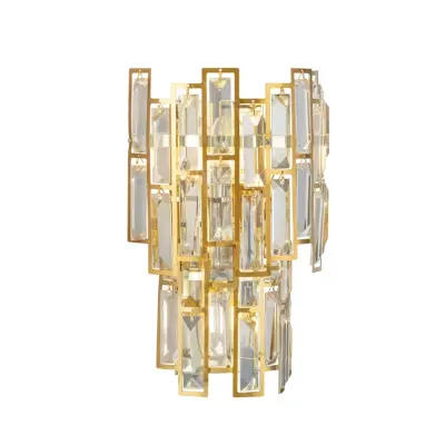 Stars of Light - Calmeilles vägglampa, mässing, 33 cm glas –