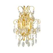 Fenoullet vägglampa, mässing, höjd 37 cm – Stars of Light - Vardagsrum - Glas - Med flera ljuskällor