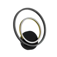 Lanacera LED-vägglampa svart/guld 33 cm – Stars of Light - Vardagsrum - Modern - Metall - Med flera ljuskällor