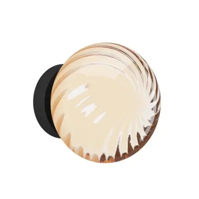 Stars of Light - Pantoja vägglampa svart/bärnstensfärgad 18 cm CCT –