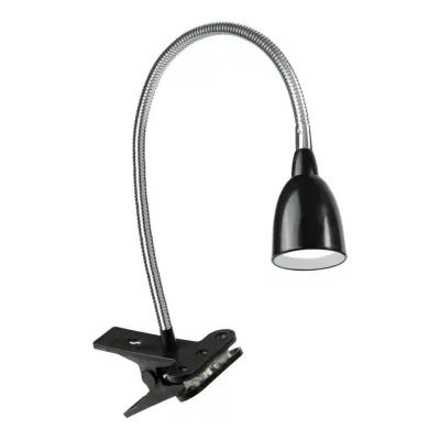 Stella Clip LED klämlampa, svart