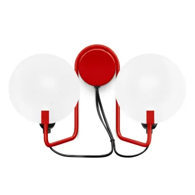 Stilnovo - Bugia LED-vägglampa, röd, 2 lampor