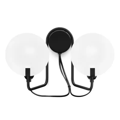 Stilnovo - Bugia LED-vägglampa, svart, 2 lampor