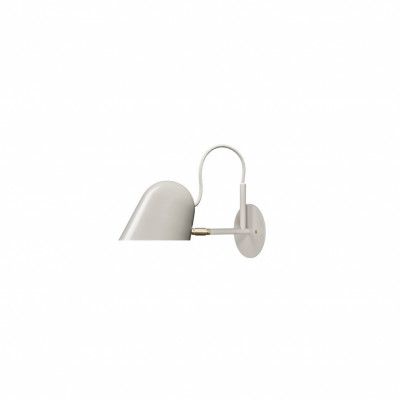 Streck Vägglampa Fast montage, Varmgrå/mässing