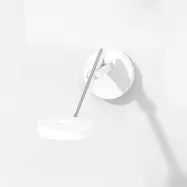 String W0 Vägglampa DTW Matt White/Silver - Rotaliana String W0 DTW - Vardagsrum - Design - Metall - Med en ljuskälla
