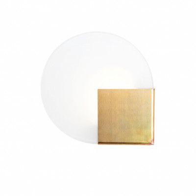 Sun Vägglampa Rå mässing