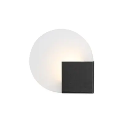 Sun Vägglampa Svart strukturlack