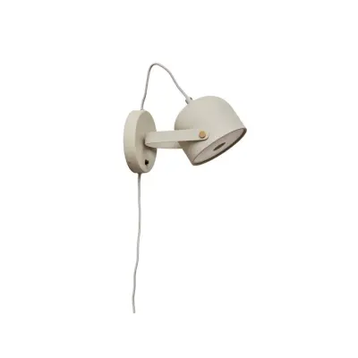 Svejk 13 vägglampa, beige
