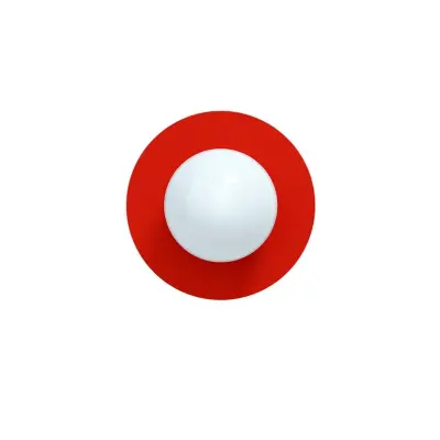 Swedish Ninja - Candy Big Circle 360 L vägglampa, röd