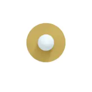 Candy Big Circle 360 S vägglampa, gul Swedish Ninja - Vardagsrum - Metall