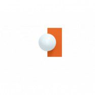 Swedish Ninja - Candy Little Rectangle S Vägglampa Zesty Orange