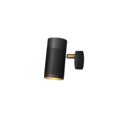 Thorup Copenhagen - Patrone Vägglampa Small Svart Brun Mässing/Mässing