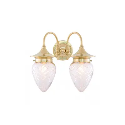 Tigerstedt vägglampa mässing