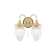 Tigerstedt vägglampa mässing/brun