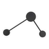 TK Avia vägglampa - svart metall